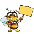 thodoris-tibilis-character-bee-pilot-character-holding-placard