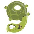 thodoris-tibilis-vector-number-nine-funny-smiling-turtle